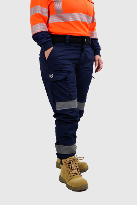 Nighthawk Workwear Reflective Chino v2 Blue Ladies