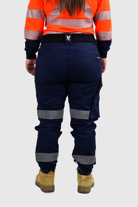 Nighthawk Workwear Reflective Chino v2 Blue Ladies